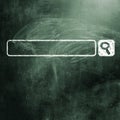 Chalkboard with seacrh engine Royalty Free Stock Photo