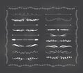 Chalkboard text divider hand drawn vintage Royalty Free Stock Photo