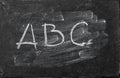 Chalkboard texture Washed blackboard backgroud ABC