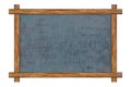 Chalkboard wood frame with black surface. Royalty Free Stock Photo