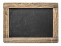 Chalkboard with wooden frame. Blackboard isolated