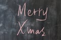 Chalkboard writing - Merry