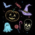 Chalked Halloween collection