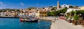 Chalki island   Greece  seafront Royalty Free Stock Photo