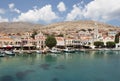 Chalki island port Royalty Free Stock Photo