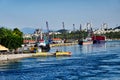 Chalkida Port, Evia Greek Island, Greece Royalty Free Stock Photo