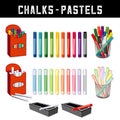 Chalks and Pastel Crayons