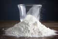 Chalky Pile powdered milk. Generate Ai