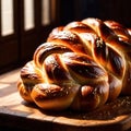 challah bread freshly baked bread, food staple for meals