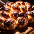 challah bread freshly baked bread, food staple for meals