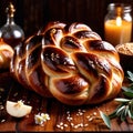 challah bread freshly baked bread, food staple for meals