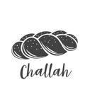 Challah bread glyph icon Royalty Free Stock Photo