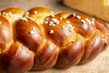 Challah bread with hail sugar