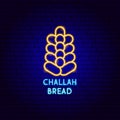 Challah Bread Neon Label