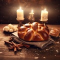 challah Hanukkah Jewish background