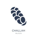Challah icon. Trendy flat vector Challah icon on white background from Religion collection Royalty Free Stock Photo