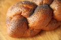 Challah with poppy seeds