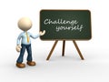 Challange yourself. Royalty Free Stock Photo