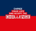 Challenge banner concept Royalty Free Stock Photo