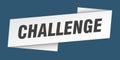 challenge banner template. challenge ribbon label.