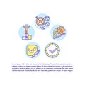 Challenge based program concept line icons with text