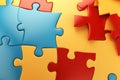 Challenge business puzzle connect problem solution success missing teamwork game jigsaw piece concept Royalty Free Stock Photo