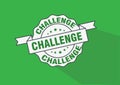 Challenge rubber stamp vector icon