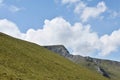 Looking across Scales Fell side to Sharp Edge