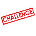 Challenge stamp sign. challenge rubber stamp on white background