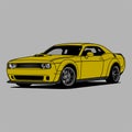 Challenger RT Gold Royalty Free Stock Photo