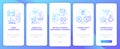 Challenges of launching startup gradient onboarding mobile app page screen