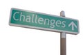 Challenges Sign Royalty Free Stock Photo