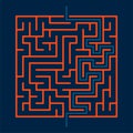 challenging maze line pattern background find your way Royalty Free Stock Photo