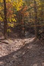 A challenging section of track for a jeep to traverse Royalty Free Stock Photo