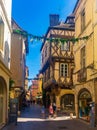 Streets of Chalon-sur-Saone old town, eastern France Royalty Free Stock Photo