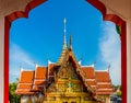 Chalong Temple in Thailand in Asia Royalty Free Stock Photo