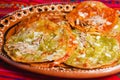 Chalupas mexican food from puebla and mexico city spicy Royalty Free Stock Photo