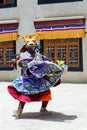 Cham Dance in Lamayuru Gompa in Ladakh, North India Royalty Free Stock Photo