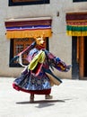 Cham Dance in Lamayuru Gompa in Ladakh, North India Royalty Free Stock Photo