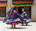 Cham Dance in Lamayuru Gompa in Ladakh, North India Royalty Free Stock Photo