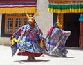 Cham Dance in Lamayuru Gompa in Ladakh, North India Royalty Free Stock Photo