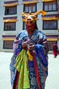 Cham Dance in Lamayuru Gompa in Ladakh, North India Royalty Free Stock Photo