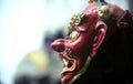 Tibetan Buddhist mask during the Cham of Padmasambhava, Hemis, Ladakh, India
