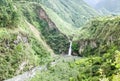 Chamana Waterfall Panorama Ecuador