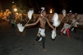 Chamara Dancers perform along the streets of Kandy, Sri Lanka during the Esala Perahara.
