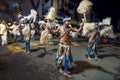 Chamara Dancers perform along the streets of Kandy in Sri Lanka during the Esala Perahera.