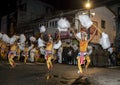 Chamara Dancers perform during the Esala Perahera at Kandy in Sri Lanka. Royalty Free Stock Photo