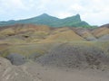 Chamarel, Mauritius, Seven Coloured Earths Royalty Free Stock Photo