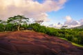 Chamarel seven coloured earths landscape Royalty Free Stock Photo