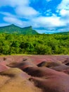 Chamarel Seven Coloured Earths Royalty Free Stock Photo